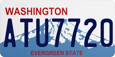 WA license plate ATU7720