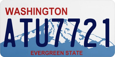 WA license plate ATU7721
