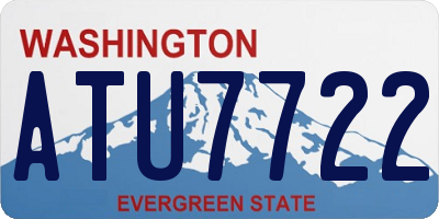 WA license plate ATU7722