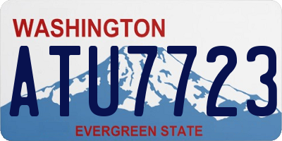 WA license plate ATU7723
