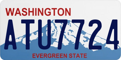 WA license plate ATU7724