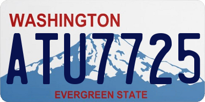 WA license plate ATU7725