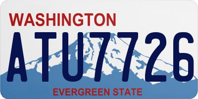 WA license plate ATU7726