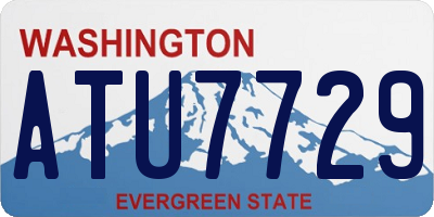 WA license plate ATU7729