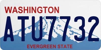 WA license plate ATU7732