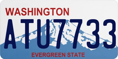 WA license plate ATU7733