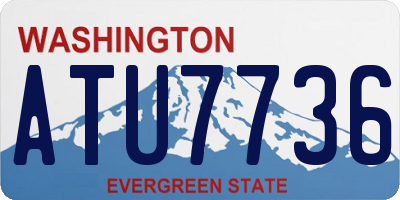 WA license plate ATU7736