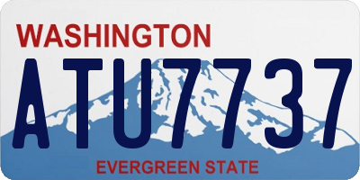 WA license plate ATU7737