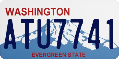 WA license plate ATU7741