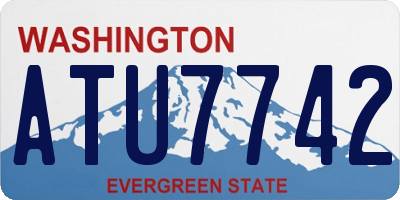 WA license plate ATU7742