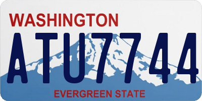 WA license plate ATU7744