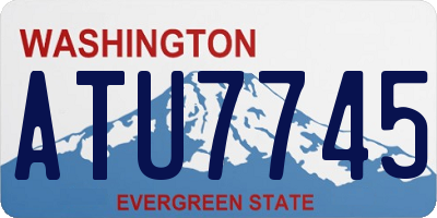 WA license plate ATU7745