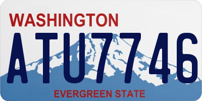 WA license plate ATU7746