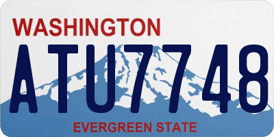 WA license plate ATU7748