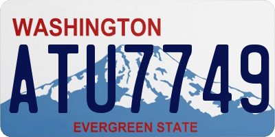 WA license plate ATU7749