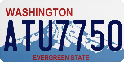 WA license plate ATU7750