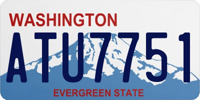 WA license plate ATU7751