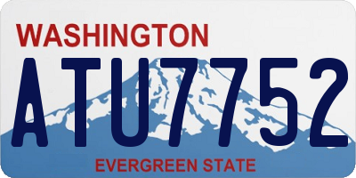 WA license plate ATU7752