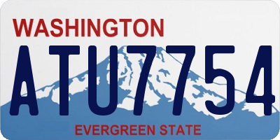 WA license plate ATU7754