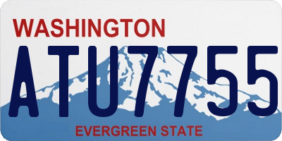 WA license plate ATU7755