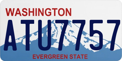 WA license plate ATU7757