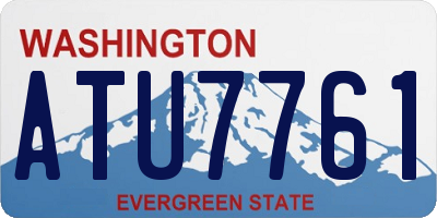WA license plate ATU7761