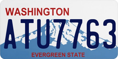 WA license plate ATU7763