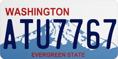 WA license plate ATU7767