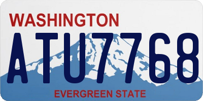 WA license plate ATU7768