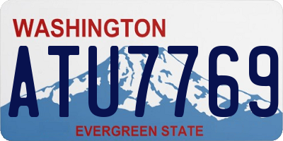 WA license plate ATU7769