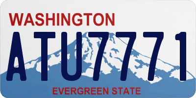 WA license plate ATU7771