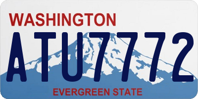 WA license plate ATU7772