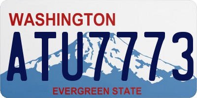 WA license plate ATU7773