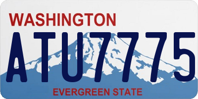 WA license plate ATU7775