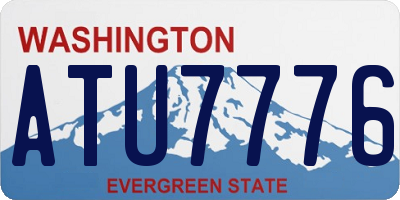 WA license plate ATU7776