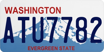 WA license plate ATU7782