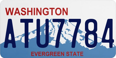 WA license plate ATU7784