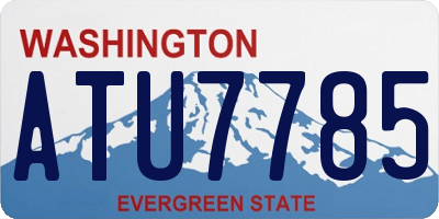 WA license plate ATU7785
