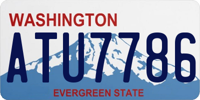 WA license plate ATU7786