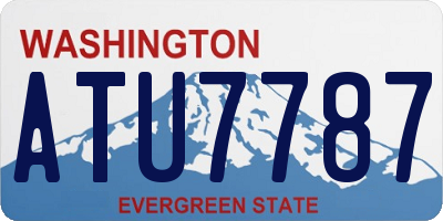 WA license plate ATU7787