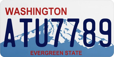 WA license plate ATU7789