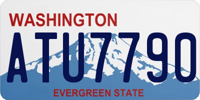 WA license plate ATU7790