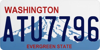 WA license plate ATU7796