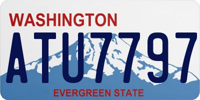 WA license plate ATU7797