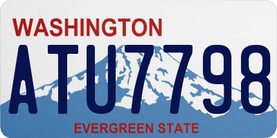 WA license plate ATU7798