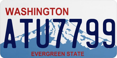 WA license plate ATU7799