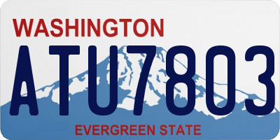 WA license plate ATU7803