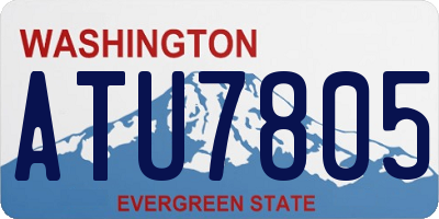 WA license plate ATU7805