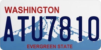 WA license plate ATU7810