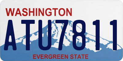 WA license plate ATU7811